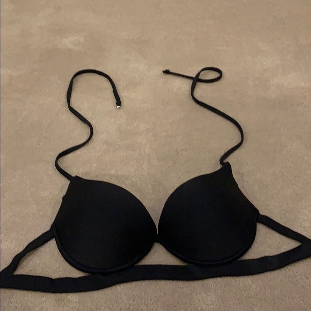black bikini top